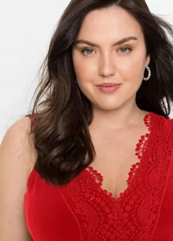 Lace Trim Dress -Enchanted Styles Lace Trim Dress946171FRSB W02