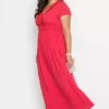Lace Trim Maxi Dress -Enchanted Styles Lace Trim Maxi Dress931678FRSB