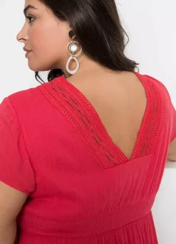 Lace Trim Maxi Dress -Enchanted Styles Lace Trim Maxi Dress931678FRSB W01