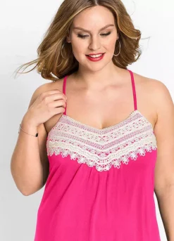 Lace Trim Summer Mini Dress -Enchanted Styles Lace Trim Summer Mini Dress942283FRSB W02