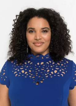 Laser Cut Party Dress -Enchanted Styles Laser Cut Party Dress934342FRSB W02