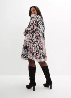 Leaf Print Dress -Enchanted Styles Leaf Print Dress932095FRSB W01