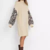 Leopard Knitted Dress -Enchanted Styles Leopard Knitted Dress968494FRSP