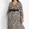 Leopard Print Midi Dress -Enchanted Styles Leopard Print Midi Dress970254FRSB