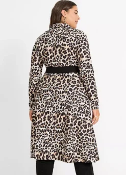 Leopard Print Midi Dress -Enchanted Styles Leopard Print Midi Dress970254FRSB W01