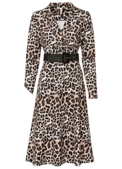 Leopard Print Midi Dress -Enchanted Styles Leopard Print Midi Dress970254FRSC