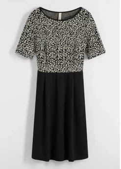 Leopard Print Short Sleeve Jersey Dress -Enchanted Styles Leopard Print Short Sleeve Jersey Dress931592FRSC