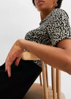 Leopard Print Short Sleeve Jersey Dress -Enchanted Styles Leopard Print Short Sleeve Jersey Dress931592FRSP W03