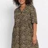 Leopard Shirt Dress -Enchanted Styles Leopard Shirt Dress967105FRSB
