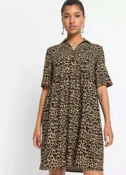 Leopard Shirt Dress -Enchanted Styles Leopard Shirt Dress967105FRSP