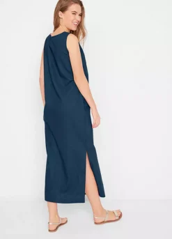 Linen Blend Maxi Dress -Enchanted Styles Linen Blend Maxi Dress915875FRSP W01