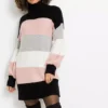 Long Block Stripe Jumper Dress -Enchanted Styles Long Block Stripe Jumper Dress916203FRSP