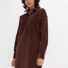 Long Sleeve Cord Shirt Dress -Enchanted Styles Long Sleeve Cord Shirt Dress926264FRSP