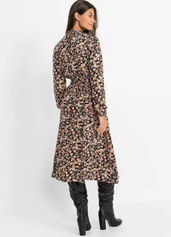Long Sleeve Floral Dress -Enchanted Styles Long Sleeve Floral Dress967148FRSP W01