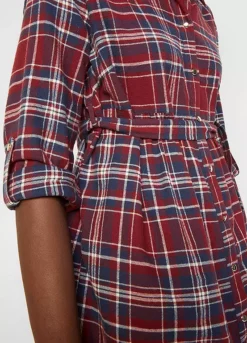 Maternity Check Shirt Dress -Enchanted Styles Maternity Check Shirt Dress975990FRSP W03