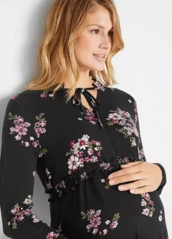 Maternity Floral Dress -Enchanted Styles Maternity Floral Dress923571FRSP W02