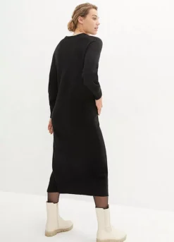 Maternity Knitted Midi Dress -Enchanted Styles Maternity Knitted Midi Dress945777FRSP W01