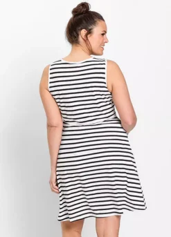 Maternity Stripy Dress -Enchanted Styles Maternity Stripy Dress909036FRSB W01
