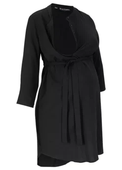 Maternity Tie Waist Dress -Enchanted Styles Maternity Tie Waist Dress934923FRSC