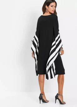 Monochrome Jersey Kaftan Dress -Enchanted Styles Monochrome Jersey Kaftan Dress904102FRSP W01