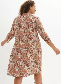 Paisley Print A-Line Midi Dress -Enchanted Styles Paisley Print A Line Midi Dress941559FRSB W01