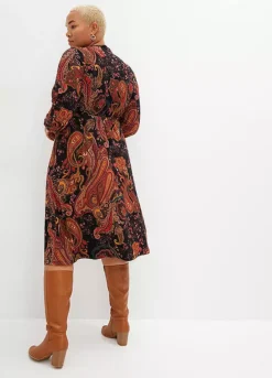 Paisley Print Jersey Dress -Enchanted Styles Paisley Print Jersey Dress942580FRSB W01