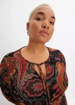 Paisley Print Jersey Dress -Enchanted Styles Paisley Print Jersey Dress942580FRSB W02