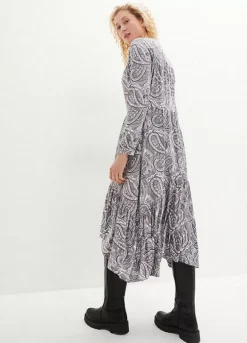 Paisley Print Jersey Midi Dress -Enchanted Styles Paisley Print Jersey Midi Dress958270FRSP W01