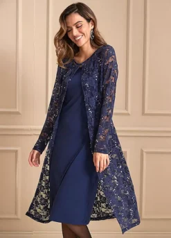 Party Dress & Cardigan Set -Enchanted Styles Party Dress Cardigan Set960144FRSL