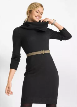 Polo Neck Jumper Dress