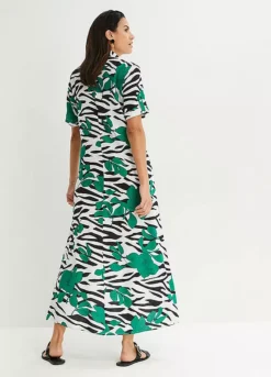 Print Clash Dress -Enchanted Styles Print Clash Dress953297FRSP W01