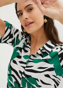 Print Clash Dress -Enchanted Styles Print Clash Dress953297FRSP W02