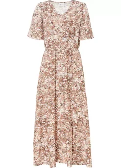 Print V-Neck Maxi Dress -Enchanted Styles Print V Neck Maxi Dress947980FRSC