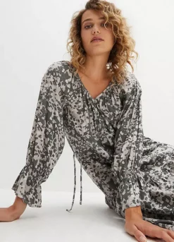 Printed Chiffon Midi Dress -Enchanted Styles Printed Chiffon Midi Dress952988FRSP W02