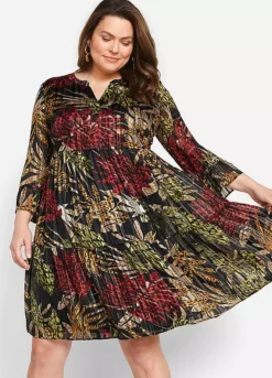 Printed Dress -Enchanted Styles Printed Dress954420FRSB W01