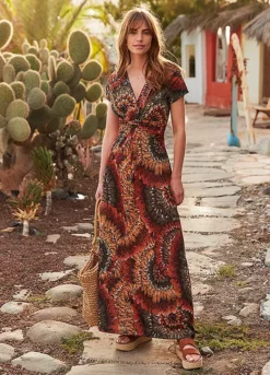 Printed Jersey Maxi Dress -Enchanted Styles Printed Jersey Maxi Dress941493FRSL