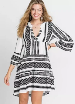 Printed Kaftan Dress