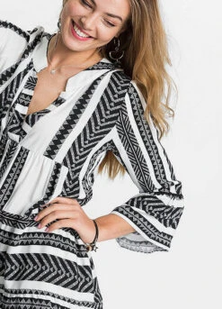 Printed Kaftan Dress -Enchanted Styles Printed Kaftan Dress922739FRSP W02