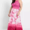 Printed Lace Detail Maxi Dress -Enchanted Styles Printed Lace Detail Maxi Dress949374FRSB