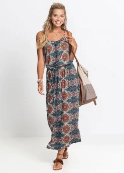 Printed Sleeveless Maxi Dress -Enchanted Styles Printed Sleeveless Maxi Dress962773FRSP W01