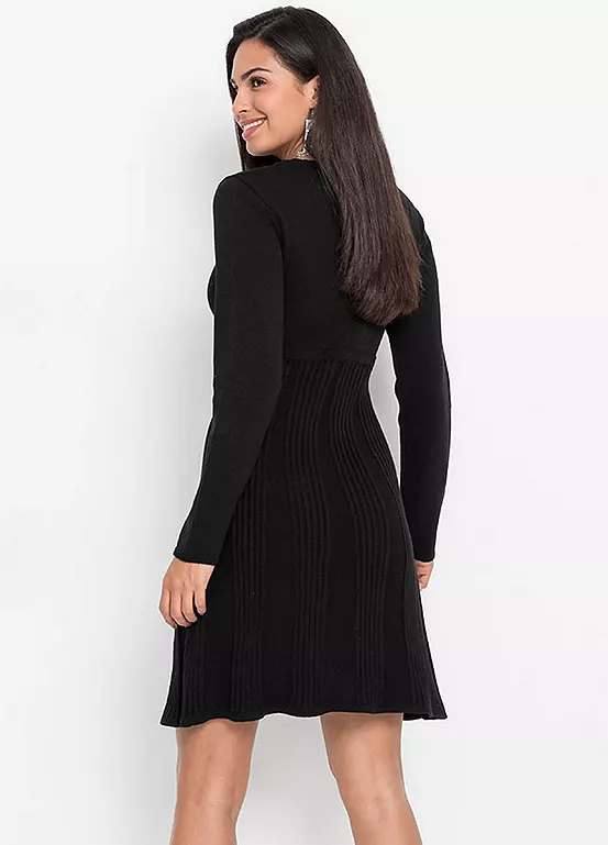 Rib Knit Mini Dress 4 Rib Knit Mini Dress - Image 2