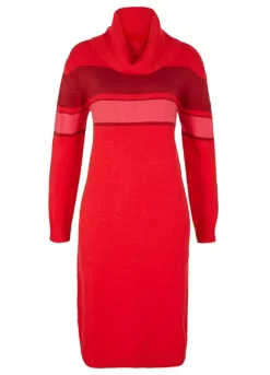 Roll Neck Knitted Dress -Enchanted Styles Roll Neck Knitted Dress966241FRSC