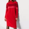 Roll Neck Knitted Dress -Enchanted Styles Roll Neck Knitted Dress966241FRSP