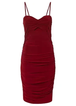 Ruched Cut-Out Party Dress -Enchanted Styles Ruched Cut Out Party Dress963479FRSC