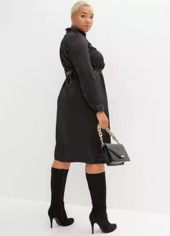 Satin Shirt Dress -Enchanted Styles Satin Shirt Dress936935FRSB W01