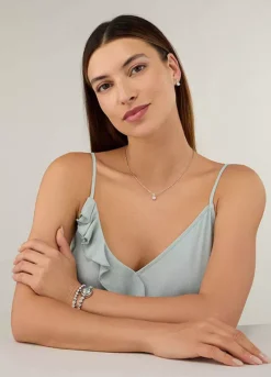 Sekonda Ladies 4 Piece Dress Gift Set With Silver Dial Watch, Silver Pendant, Silver Bracelet & Matching Earrings -Enchanted Styles Sekonda Ladies 4 Piece Dress Gift Set with Silver Dial Watch Silver Pendant Silver Bracelet Matching Earrings28R568FRSC W01