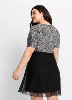 Sequin Party Dress -Enchanted Styles Sequin Party Dress968036FRSB W01