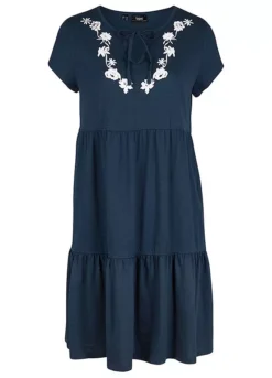 Short Sleeve Tunic Dress -Enchanted Styles Short Sleeve Tunic Dress905091FRSC