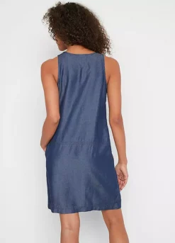 Sleeveless Denim Dress -Enchanted Styles Sleeveless Denim Dress935044FRSP W01