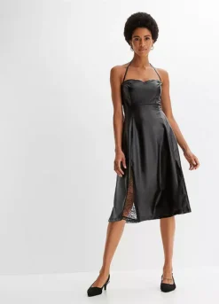 Sleeveless Faux Leather Party Dress -Enchanted Styles Sleeveless Faux Leather Party Dress921990FRSP